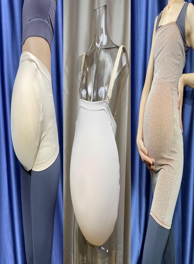 BIMEI Fake Pregnant Belly Cover Adult Belly Filler Pregnant Woman Actor Bag Accessories (Medium, Beige) - Image 5